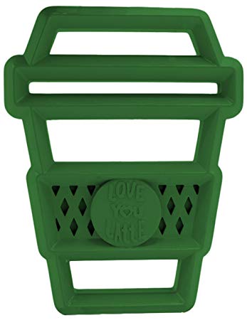 Silicone Baby Teether – BPA-Free Infant Teether with Easy-to-Hold Design and Textured Back Side to Massage and Soothe Sore, Swollen Gums, Latte